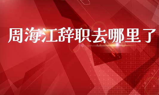 周海江辞职去哪里了_https://www.fansifence.com_国际期货行情_第1张