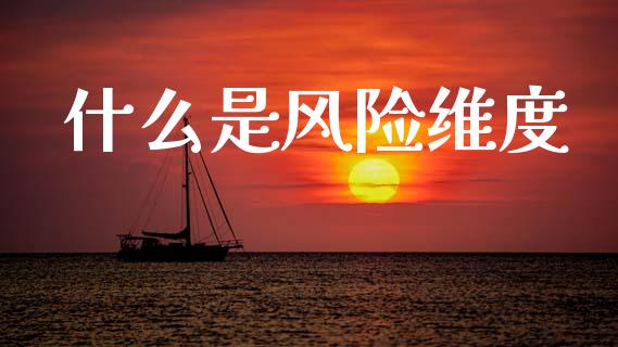 什么是风险维度_https://www.fansifence.com_国际期货_第1张