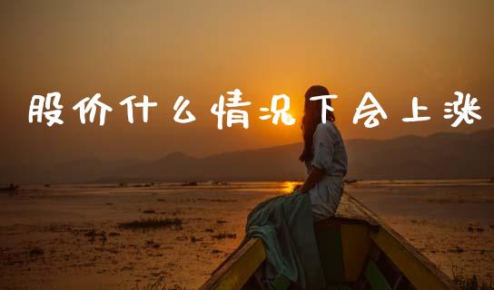 股价什么情况下会上涨_https://www.fansifence.com_中国国际期货_第1张