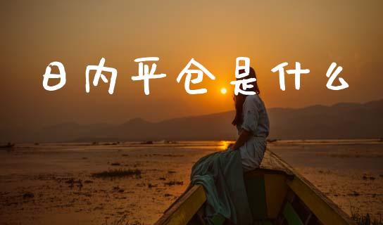 日内平仓是什么_https://www.fansifence.com_国际期货_第1张