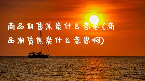 商品期货焦炭什么意思(商品期货焦炭什么意思啊)_https://www.fansifence.com_中国国际期货_第1张