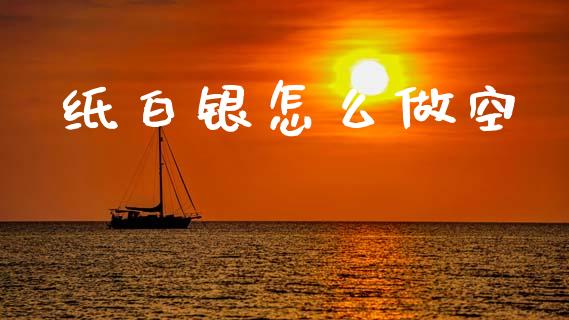纸白银怎么做空_https://www.fansifence.com_国际期货行情_第1张