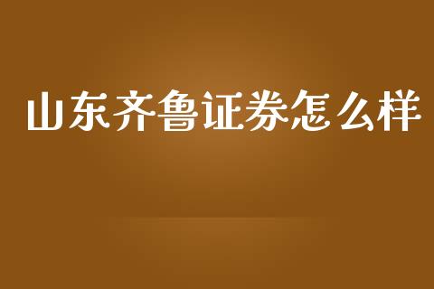 山东齐鲁证券怎么样_https://www.fansifence.com_中国国际期货_第1张