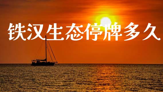 铁汉生态停牌多久_https://www.fansifence.com_中国国际期货_第1张