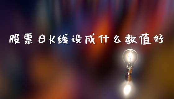 股票日K线设成什么数值好_https://www.fansifence.com_国际期货行情_第1张