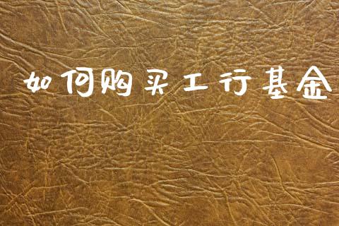 如何购买工行基金_https://www.fansifence.com_中国国际期货_第1张