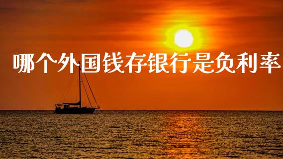 哪个外国钱存银行是负利率_https://www.fansifence.com_恒指交易时间_第1张