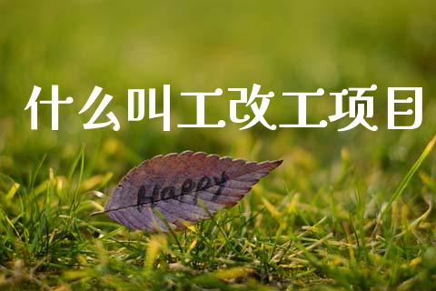 什么叫工改工项目_https://www.fansifence.com_恒指交易时间_第1张