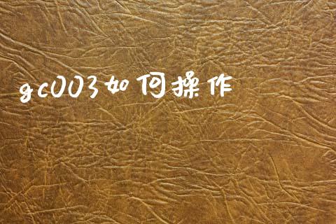 gc003如何操作_https://www.fansifence.com_中国国际期货_第1张