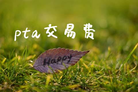 pta交易费_https://www.fansifence.com_国际期货_第1张