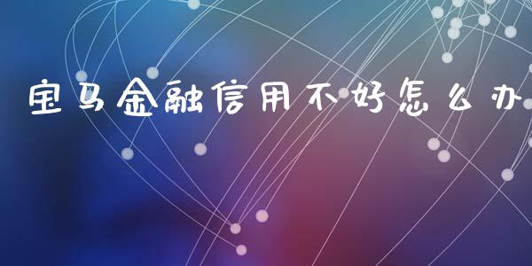 宝马金融信用不好怎么办_https://www.fansifence.com_中国国际期货_第1张