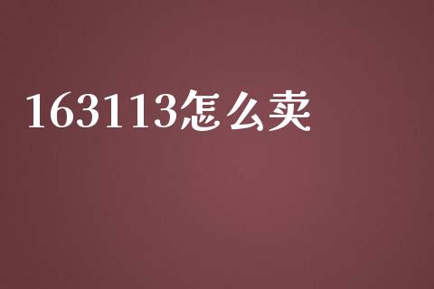 163113怎么卖_https://www.fansifence.com_中国国际期货_第1张