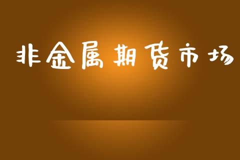 非金属期货市场_https://www.fansifence.com_中国国际期货_第1张