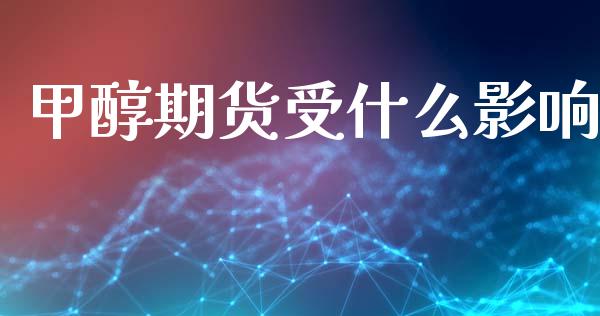 甲醇期货受什么影响_https://www.fansifence.com_中国国际期货_第1张