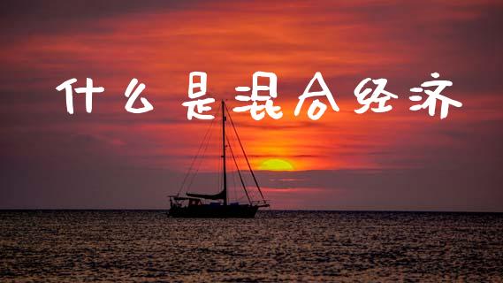 什么是混合经济_https://www.fansifence.com_国际期货行情_第1张
