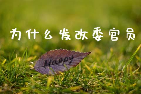 为什么发改委官员_https://www.fansifence.com_恒指交易时间_第1张