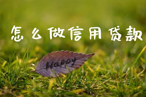 怎么做信用贷款_https://www.fansifence.com_恒指交易时间_第1张