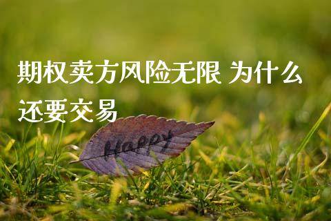 期权卖方风险无限 为什么还要交易_https://www.fansifence.com_国际期货_第1张