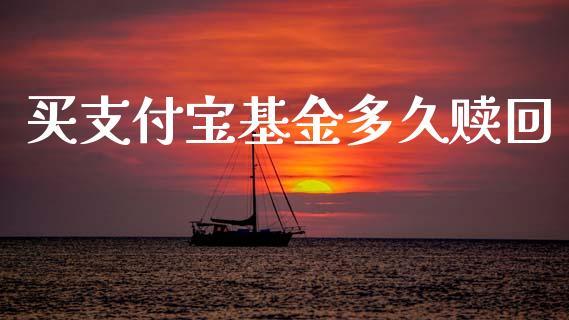 买支付宝基金多久赎回_https://www.fansifence.com_国际期货_第1张
