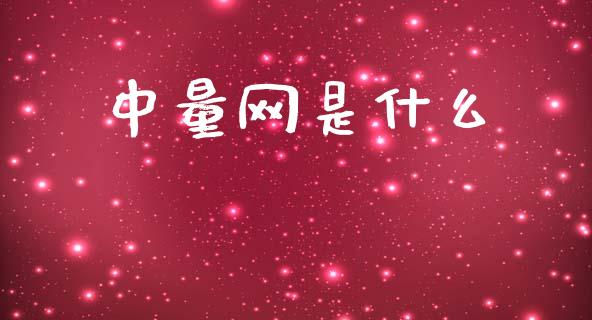 中量网是什么_https://www.fansifence.com_国际期货_第1张
