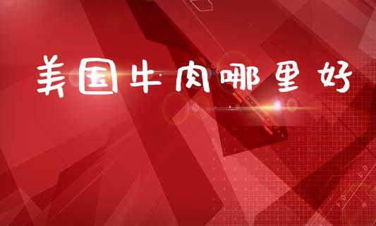 美国牛肉哪里好_https://www.fansifence.com_国际期货行情_第1张