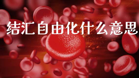 结汇自由化什么意思_https://www.fansifence.com_国际期货_第1张