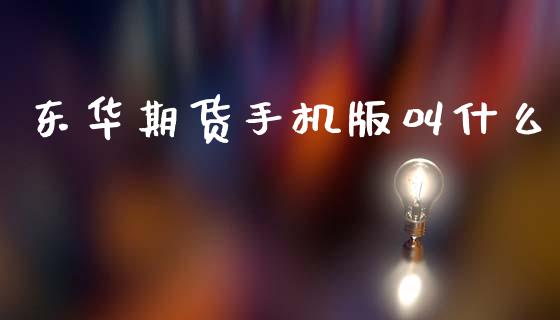 东华期货手机版叫什么_https://www.fansifence.com_国际期货行情_第1张