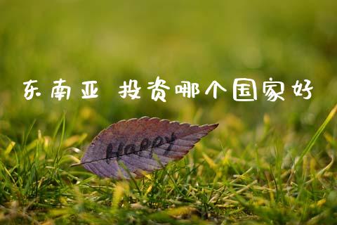 东南亚 投资哪个国家好_https://www.fansifence.com_恒指交易时间_第1张