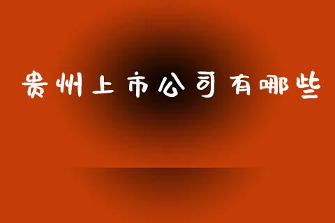 贵州上市公司有哪些_https://www.fansifence.com_中国国际期货_第1张
