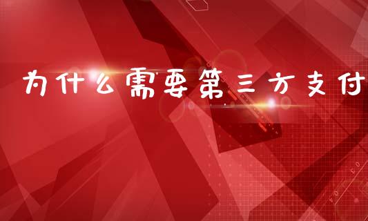 为什么需要第三方支付_https://www.fansifence.com_中国国际期货_第1张