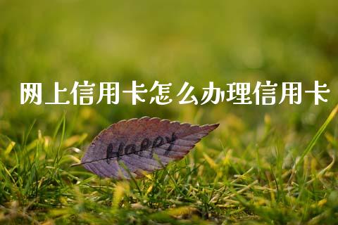 网上信用卡怎么办理信用卡_https://www.fansifence.com_恒指交易时间_第1张