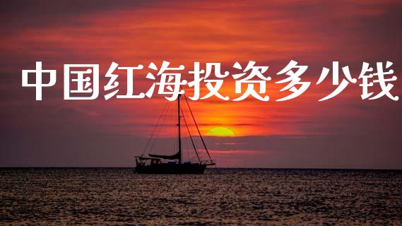 中国红海投资多少钱_https://www.fansifence.com_国际期货_第1张