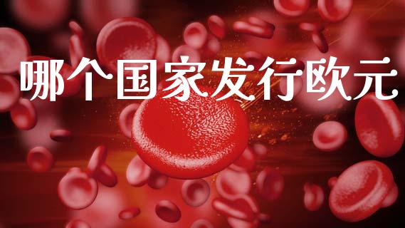 哪个国家发行欧元_https://www.fansifence.com_国际期货_第1张