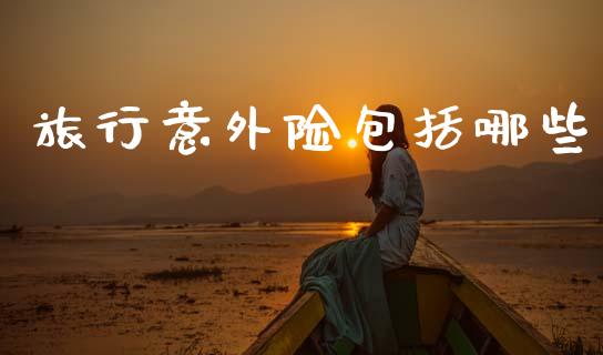 旅行意外险包括哪些_https://www.fansifence.com_恒指交易时间_第1张