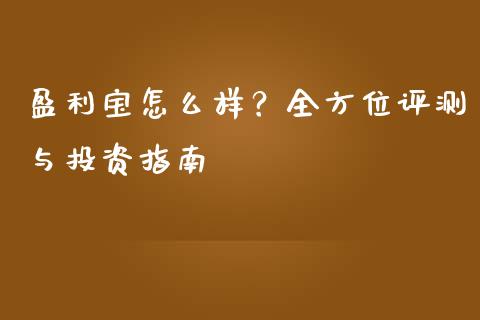 盈利宝怎么样？全方位评测与投资指南_https://www.fansifence.com_恒指交易时间_第1张
