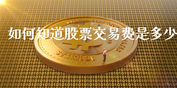 如何知道股票交易费是多少_https://www.fansifence.com_中国国际期货_第1张