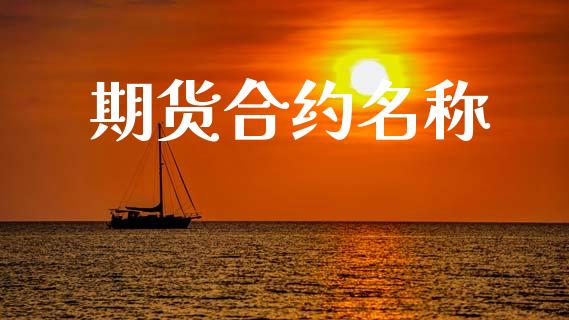 期货合约名称_https://www.fansifence.com_中国国际期货_第1张