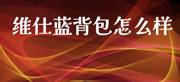 维仕蓝背包怎么样_https://www.fansifence.com_国际期货行情_第1张