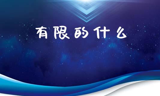 有限的什么_https://www.fansifence.com_中国国际期货_第1张