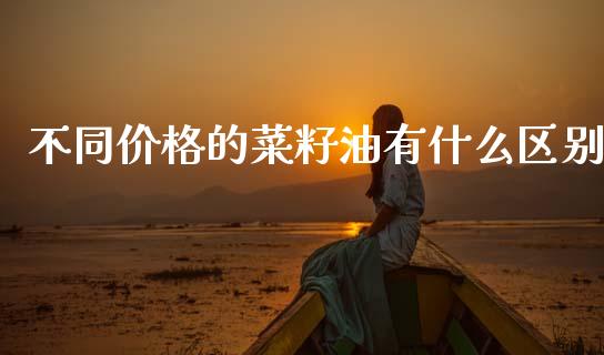 不同价格的菜籽油有什么区别_https://www.fansifence.com_国际期货_第1张