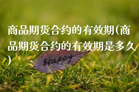 商品期货合约的有效期(商品期货合约的有效期是多久)_https://www.fansifence.com_恒指交易时间_第1张
