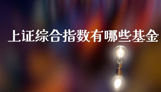 上证综合指数有哪些基金_https://www.fansifence.com_国际期货_第1张