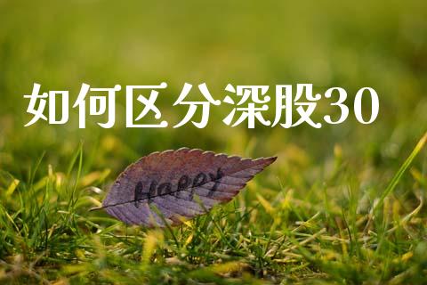 如何区分深股30_https://www.fansifence.com_国际期货_第1张