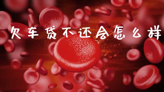 欠车贷不还会怎么样_https://www.fansifence.com_恒指交易时间_第1张
