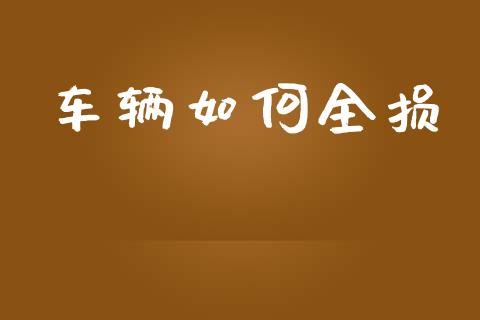 车辆如何全损_https://www.fansifence.com_国际期货_第1张