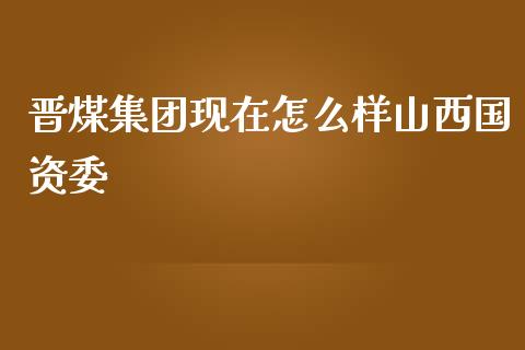 晋煤集团现在怎么样山西国资委_https://www.fansifence.com_恒指交易时间_第1张