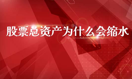 股票总资产为什么会缩水_https://www.fansifence.com_国际期货行情_第1张