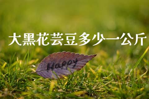 大黑花芸豆多少一公斤_https://www.fansifence.com_国际期货行情_第1张