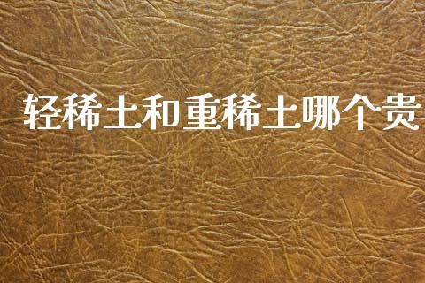 轻稀土和重稀土哪个贵_https://www.fansifence.com_国际期货行情_第1张