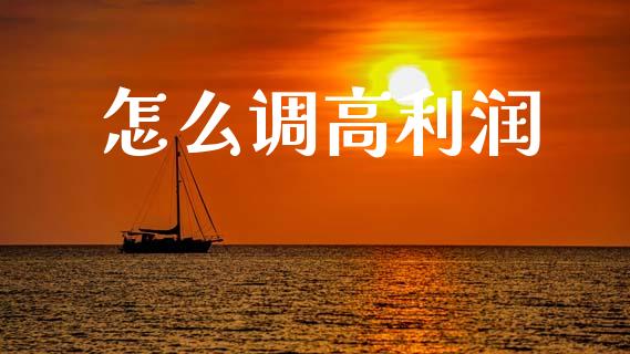 怎么调高利润_https://www.fansifence.com_中国国际期货_第1张